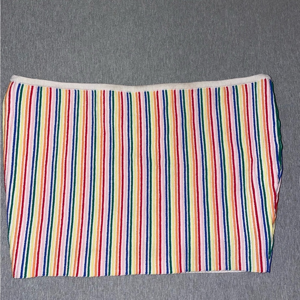 Rainbow Bandeau Crop Top